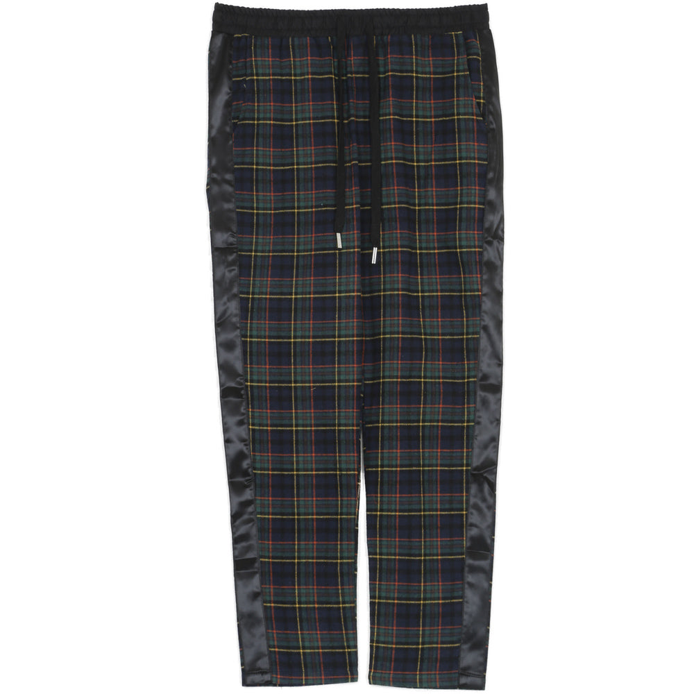 Sixth June - Pantalon tartan bandes vert bleu