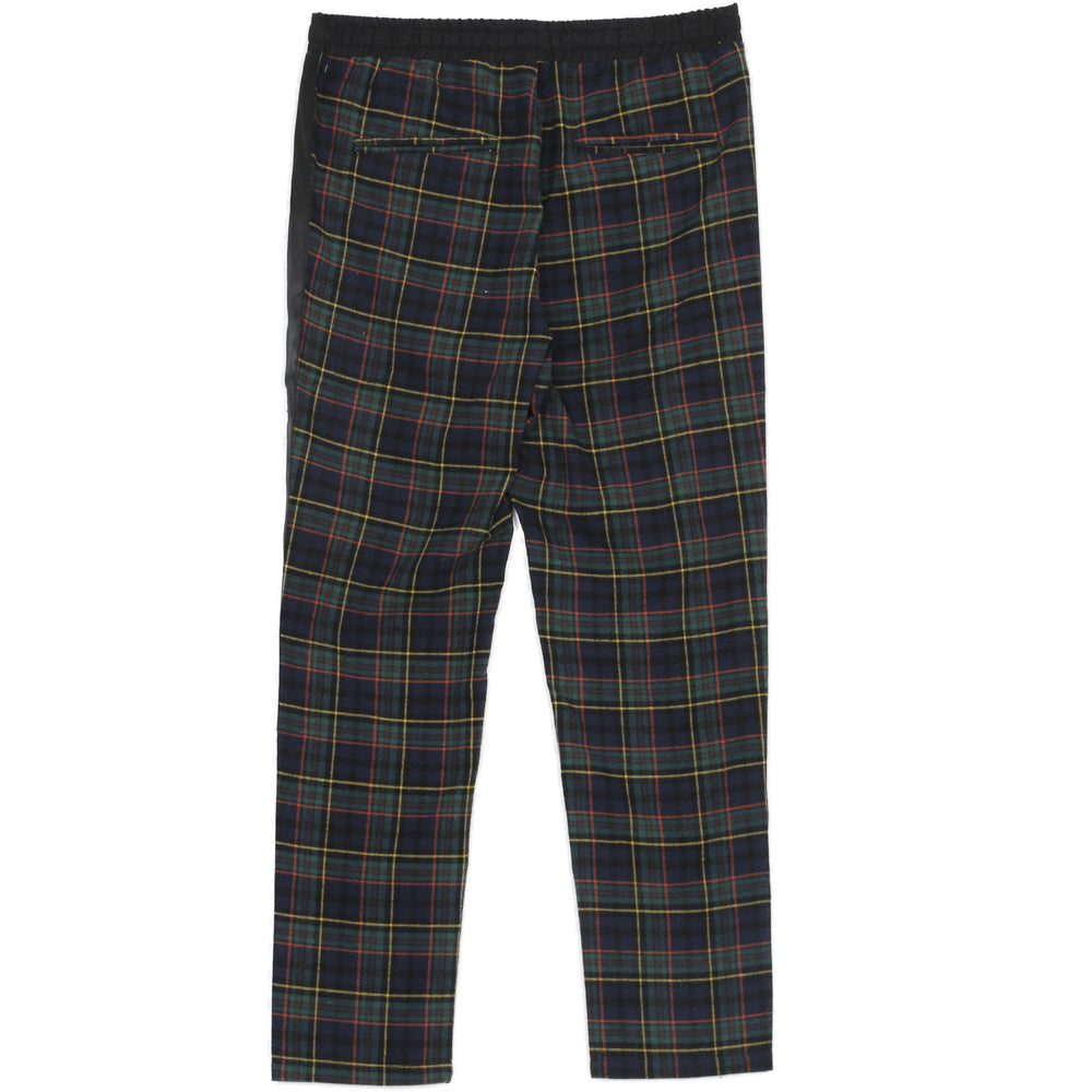 Sixth June - Pantalon tartan bandes vert bleu