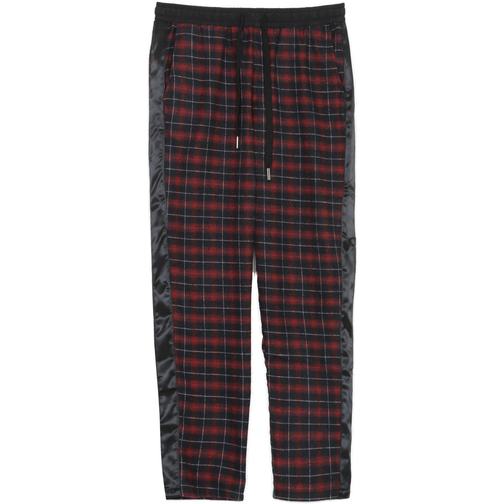 Sixth June - Pantalon tartan bandes noir rouge
