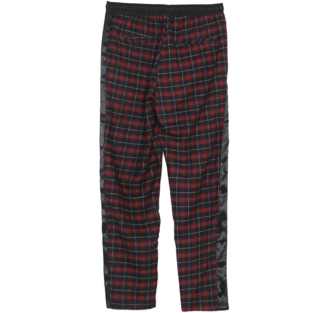 Sixth June - Pantalon tartan bandes noir rouge