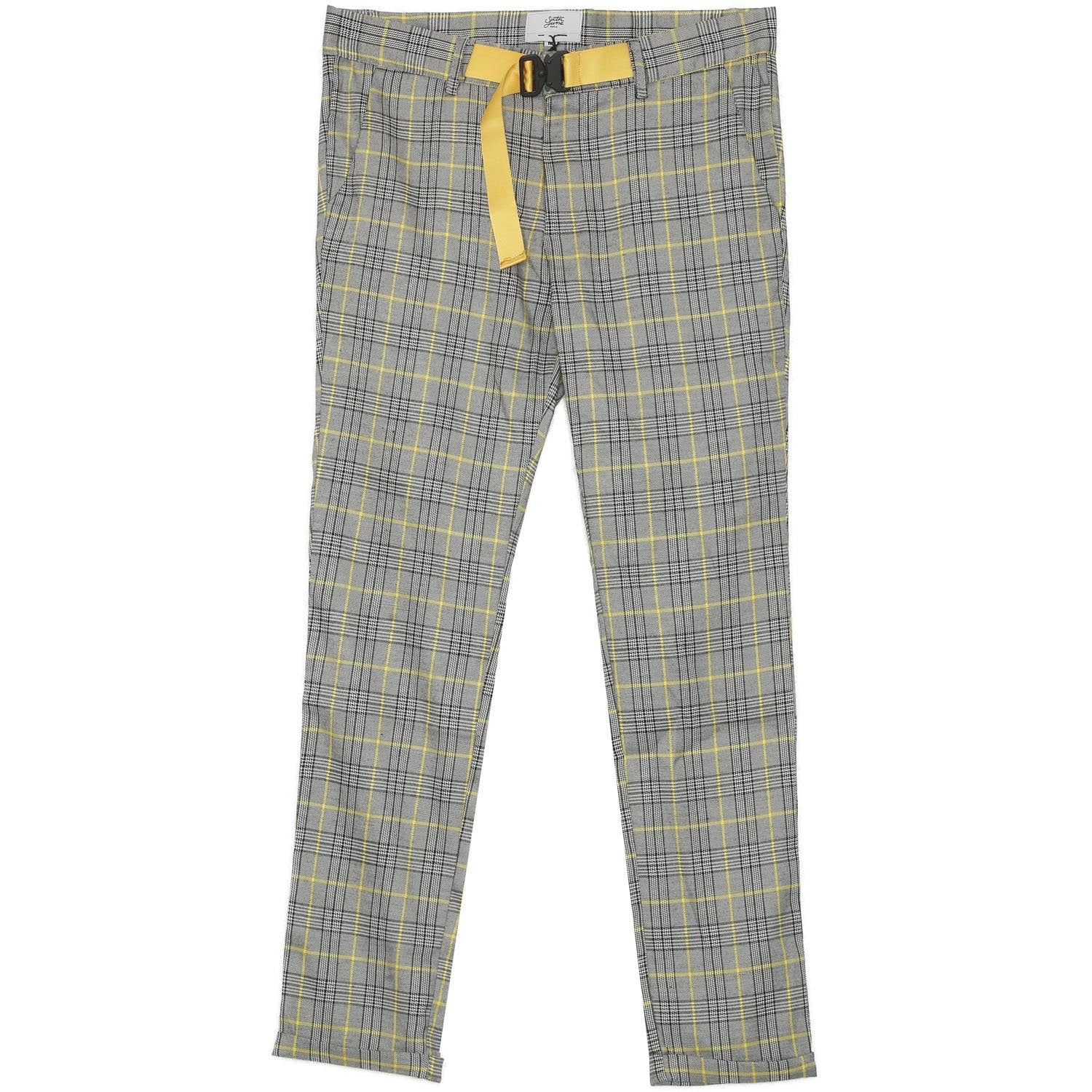 Sixth June - Pantalon Prince de Galles boucle Gris jaune