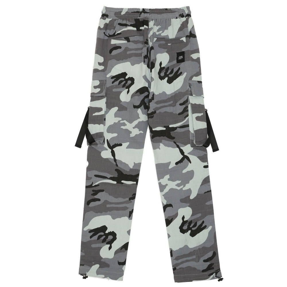 Sixth June - Pantalon camouflage sangles bleu