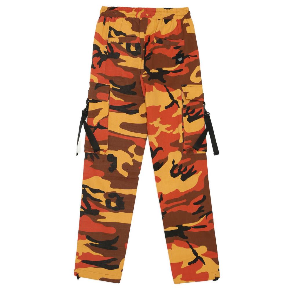 Sixth June - Pantalon camouflage sangles Orange