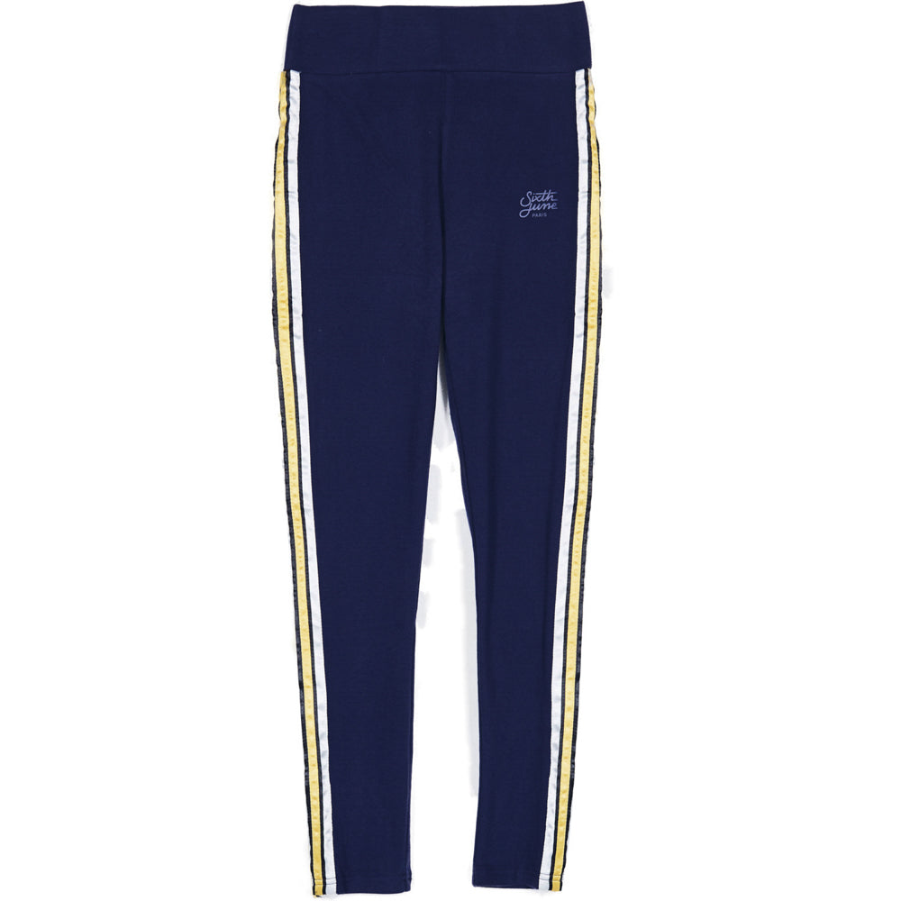 Sixth June - Legging bande tricolore bleu