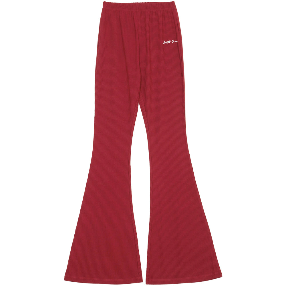 Sixth June - Pantalon flare logo signature rouge