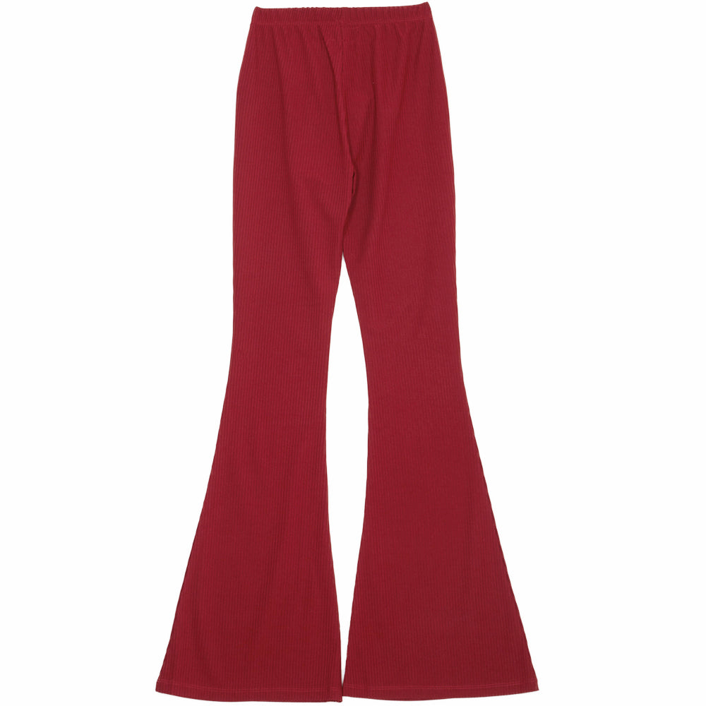 Sixth June - Pantalon flare logo signature rouge