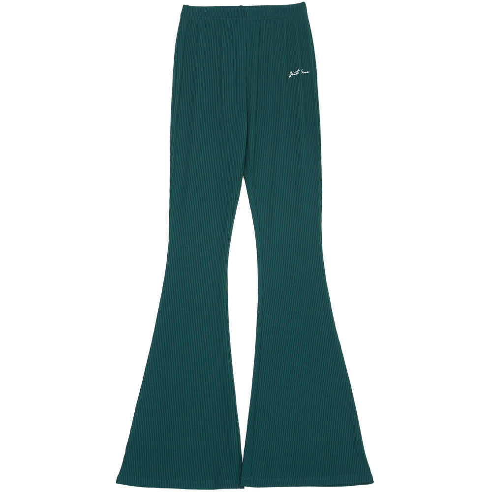 Sixth June - Pantalon flare logo signature vert