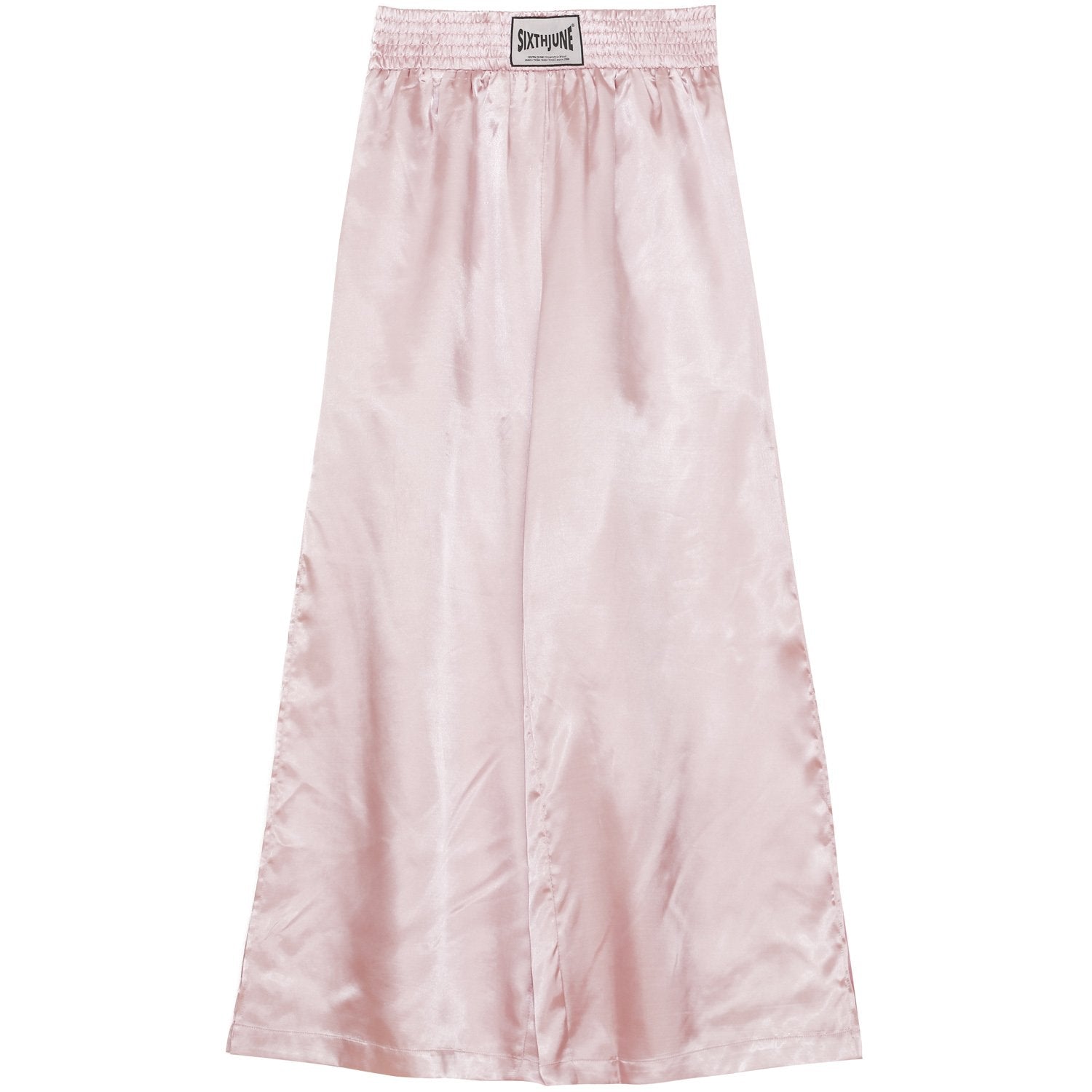 Pantalon évasé boxe logo rose