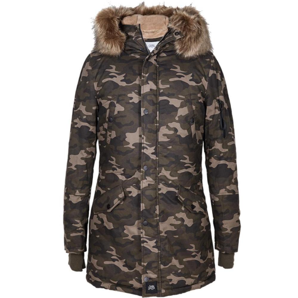 Sixth June - Parka doublure fourrure camouflage beige