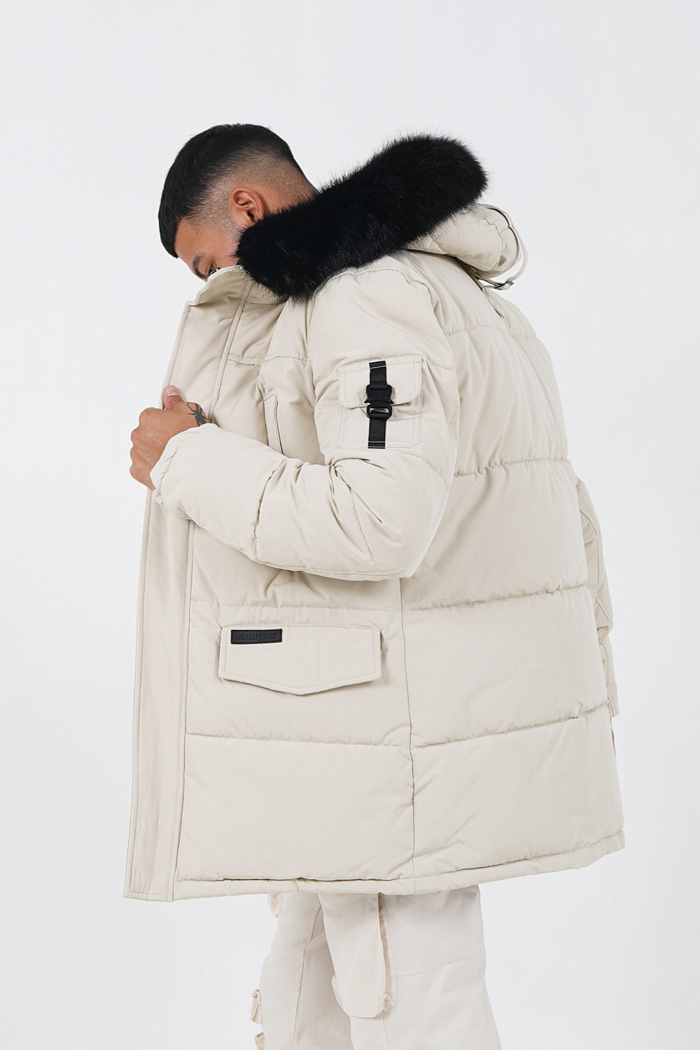 Sixth June - Parka fourrure déperlante Beige