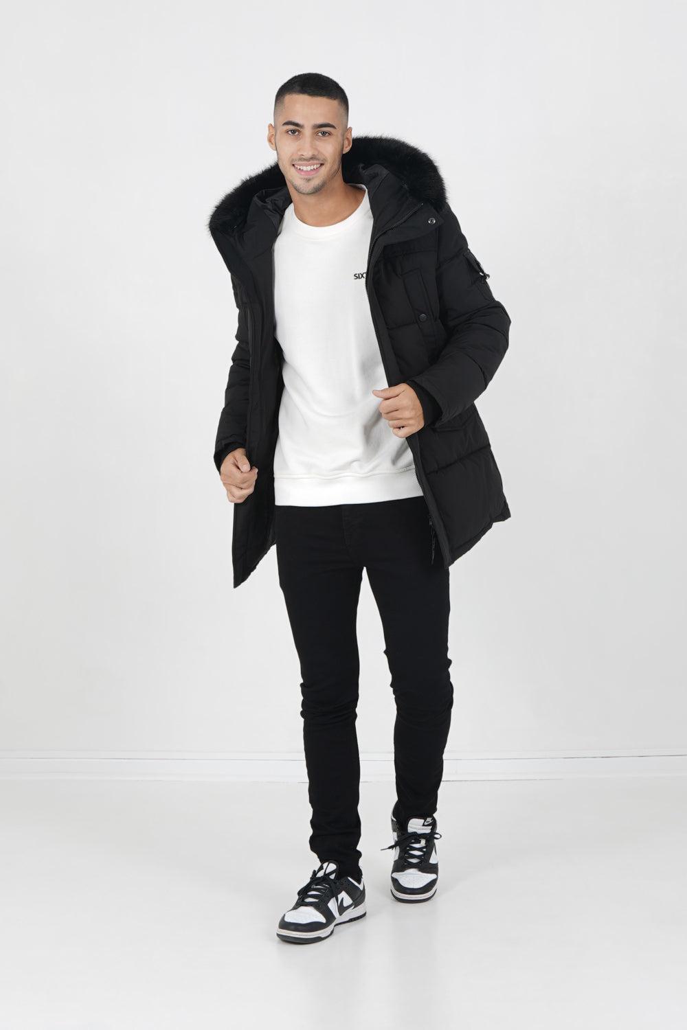 Sixth June - Parka fourrure déperlante Noir