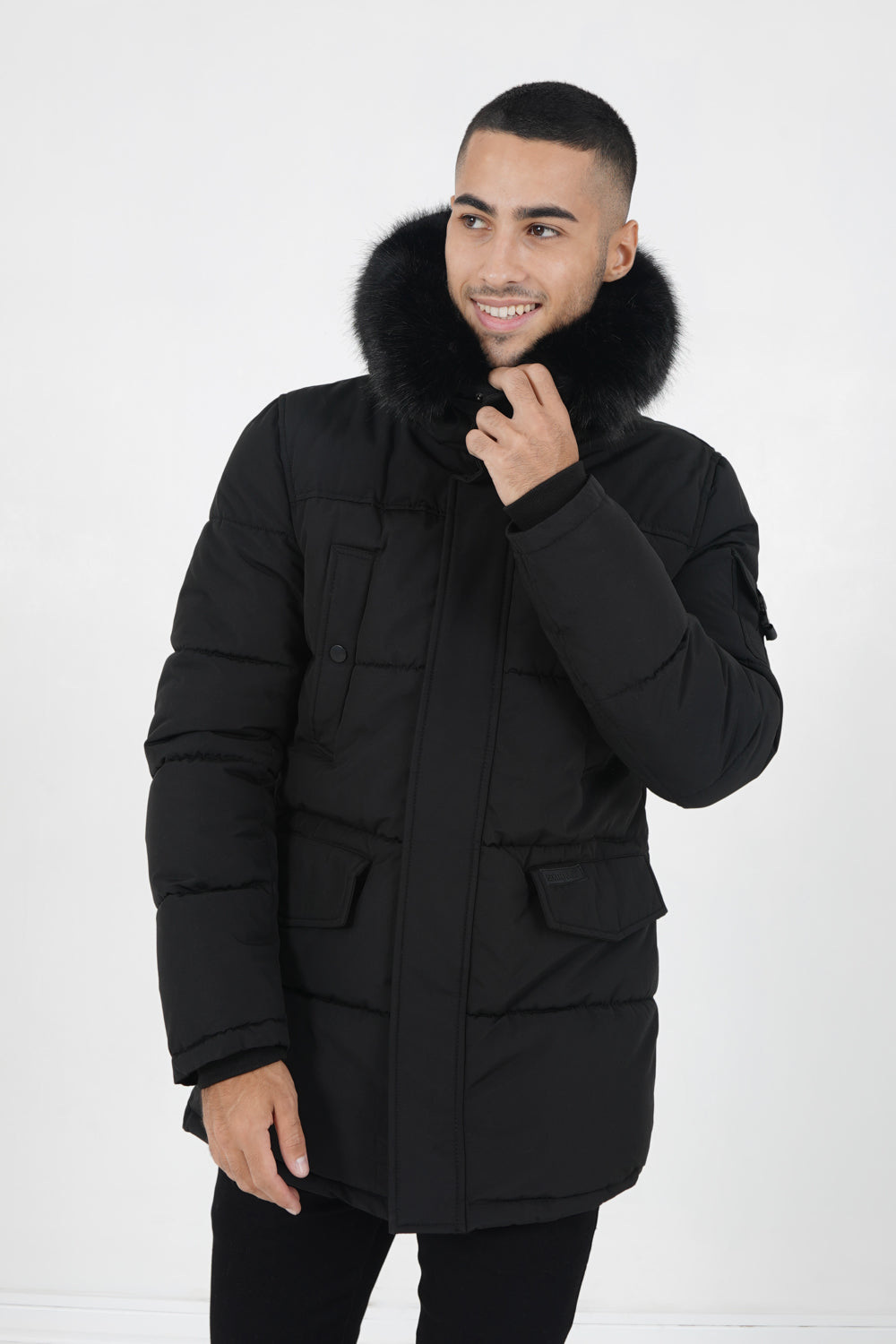 Sixth June - Parka fourrure déperlante Noir