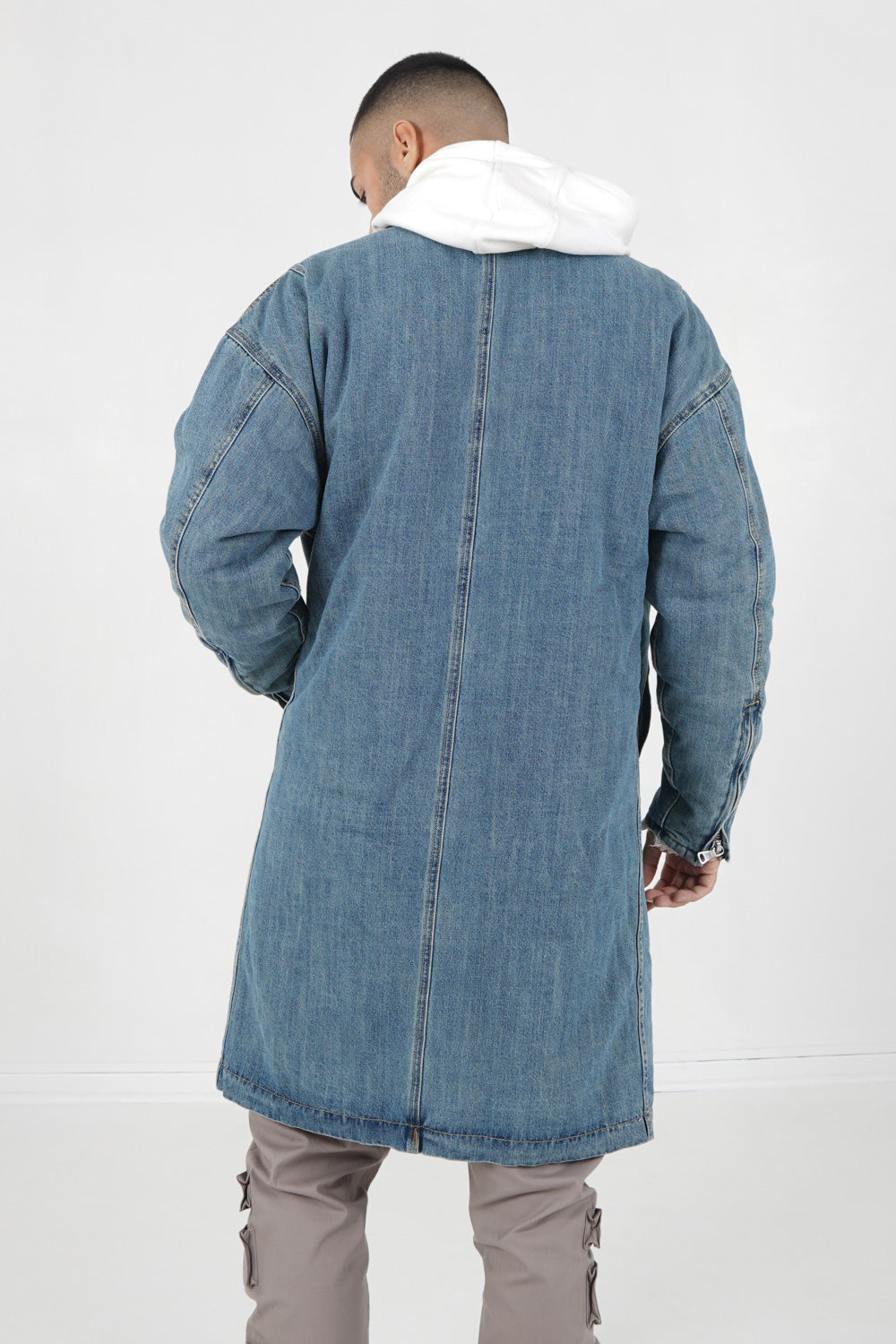 Sixth June - Veste jean longue doublée Bleu