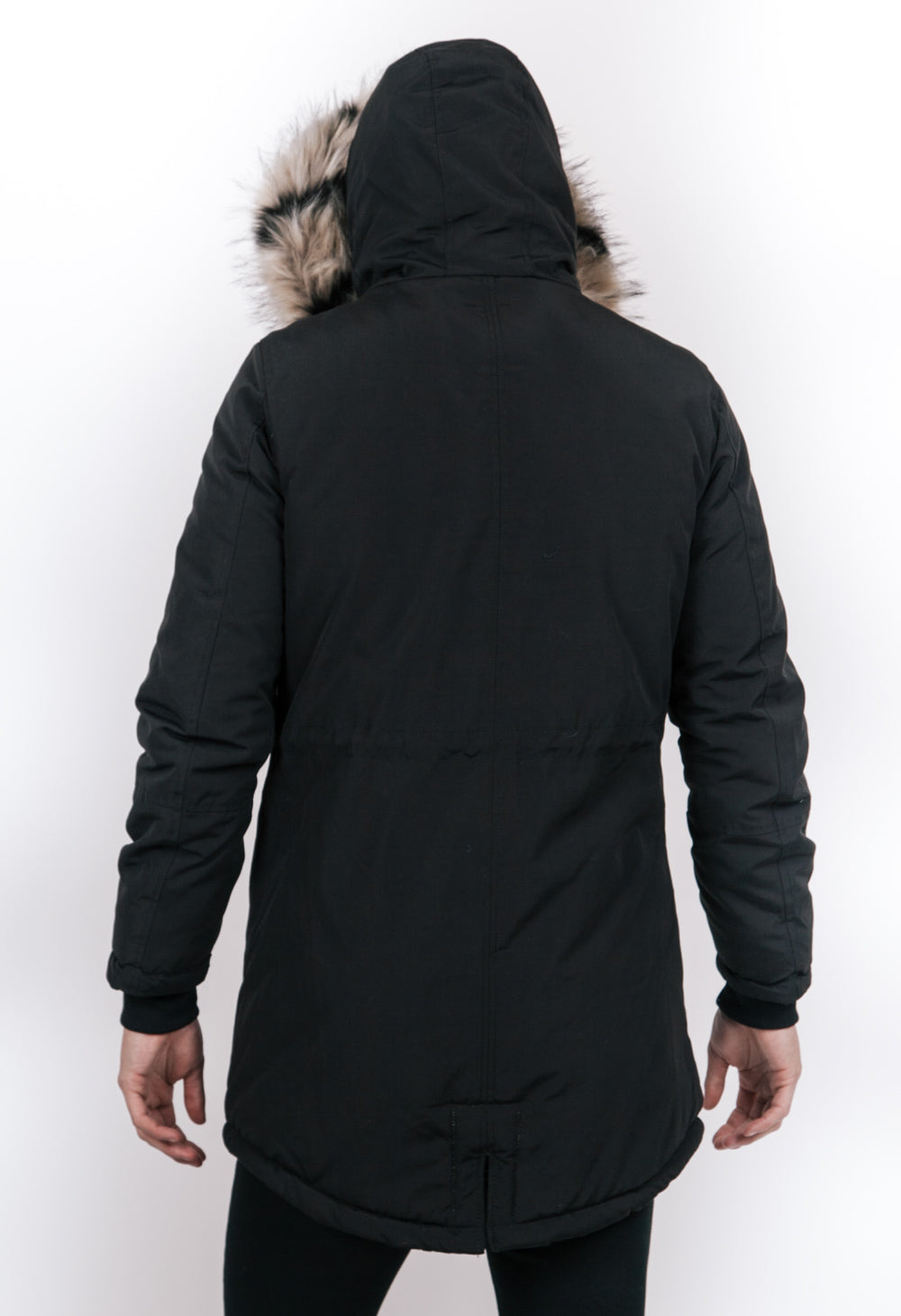 Sixth June - Parka fourrure bicolore noir beige