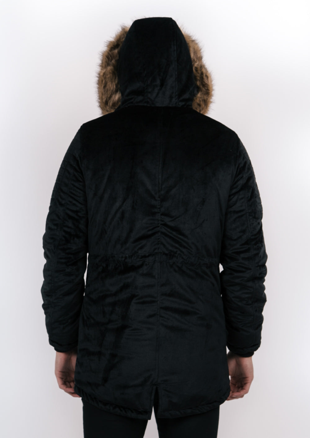 Sixth June - Parka velours fourrure noir beige