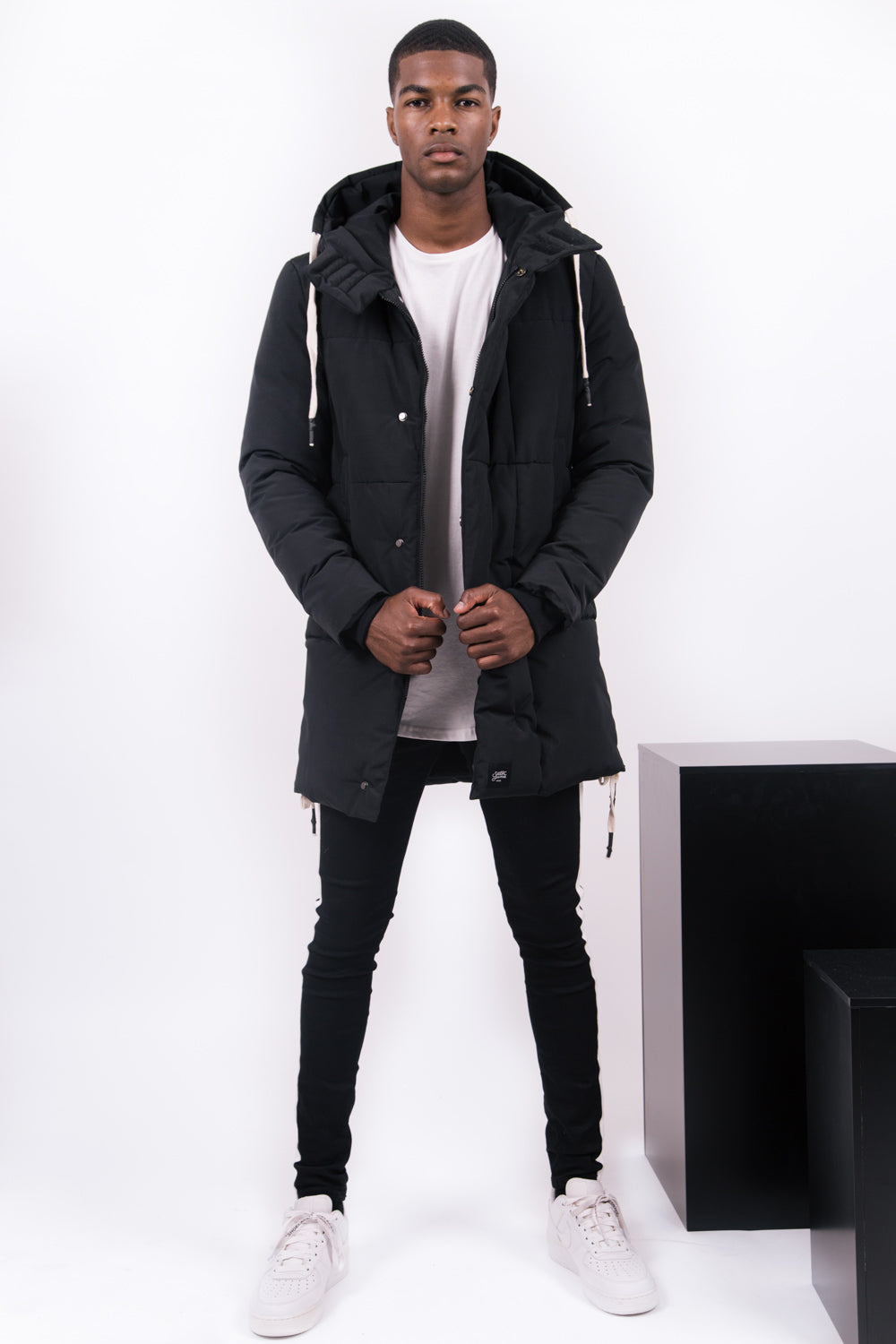 Sixth June - Parka matelassée lacets noir