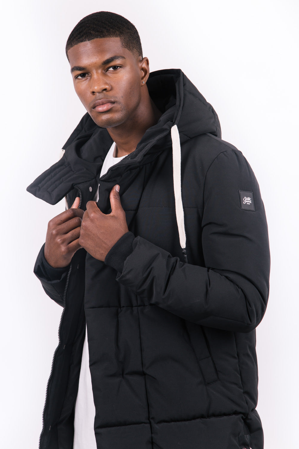 Sixth June - Parka matelassée lacets noir