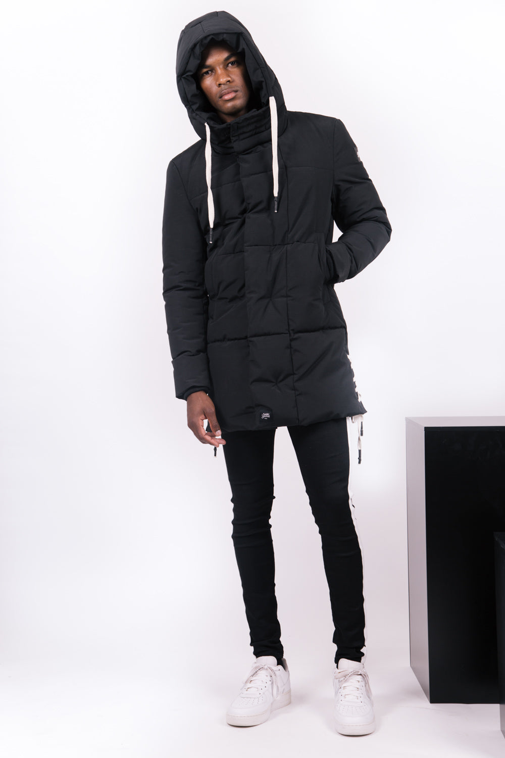 Sixth June - Parka matelassée lacets noir