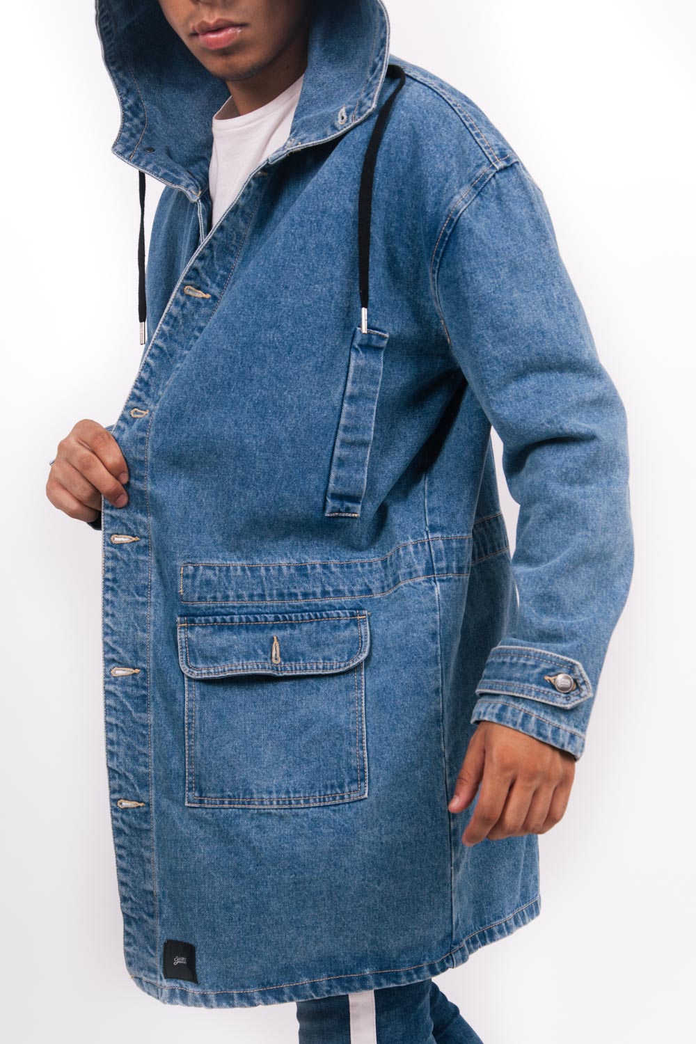 Sixth June - Parka oversize denim bleu