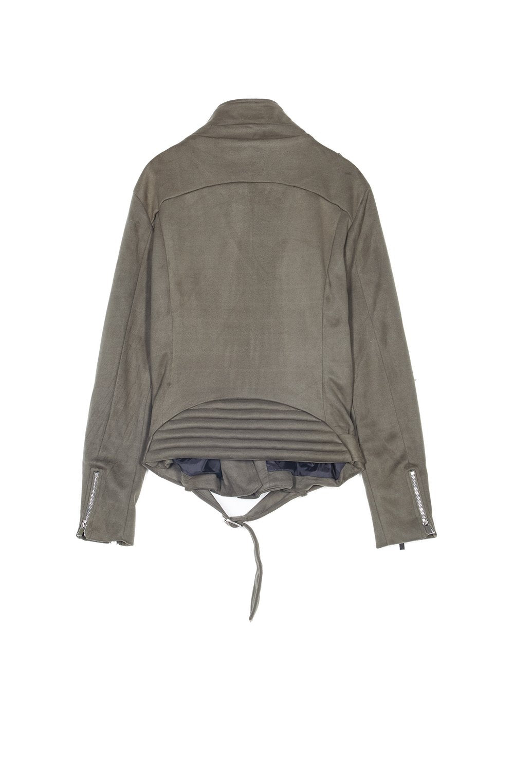 Zips Suedette jacket Khaki