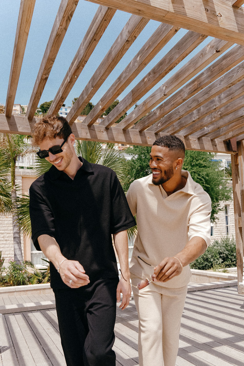 Sixth June - Polo gaufré oversize Noir