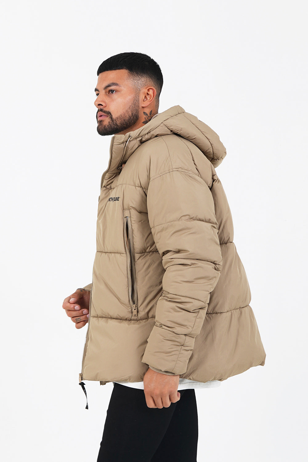 Sixth June - Doudoune courte matelassée Beige foncé