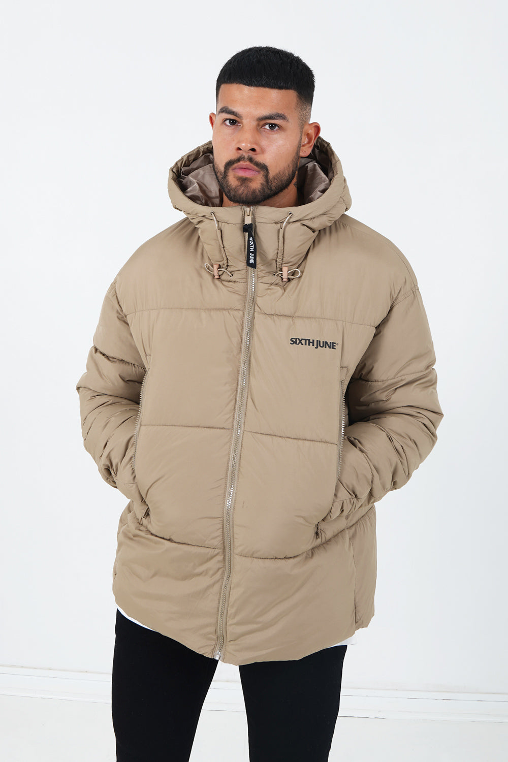 Sixth June - Doudoune courte matelassée Beige foncé