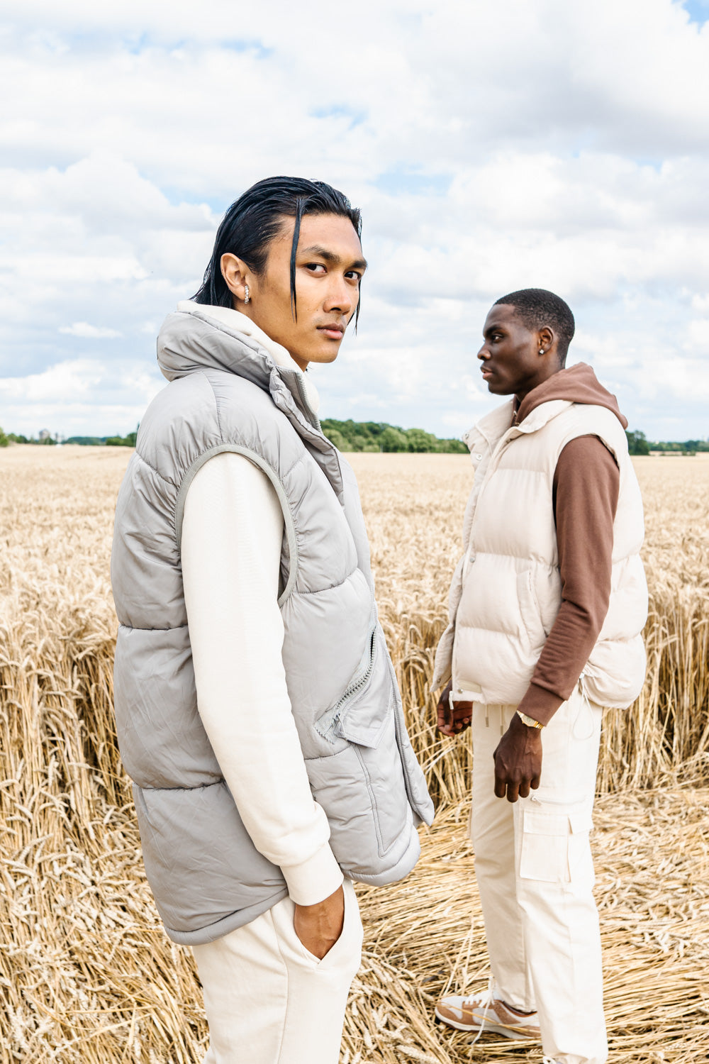 Sixth June - Veste sans manches matelassé Gris