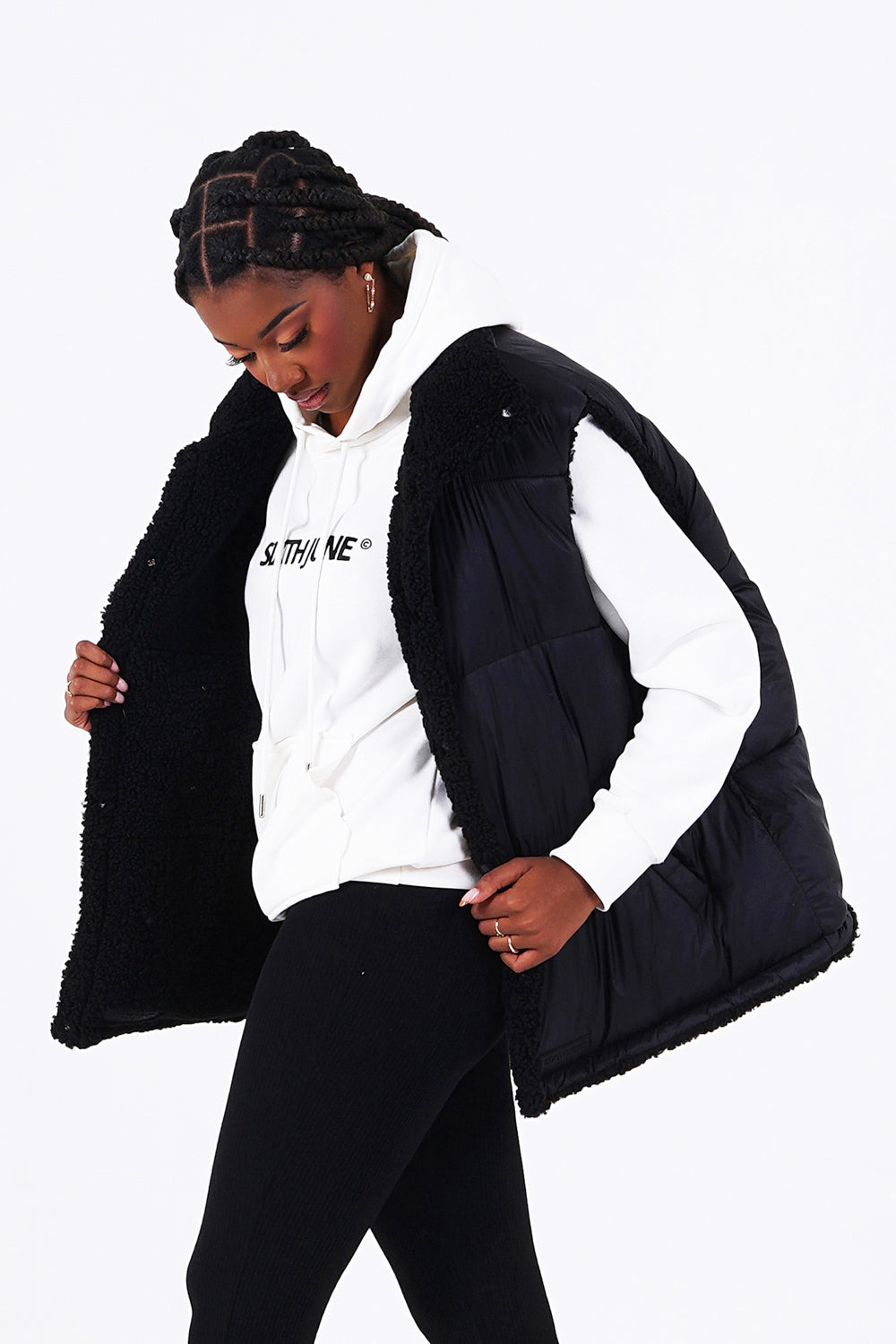 Sixth June - Doudoune réversible sans manches Noir