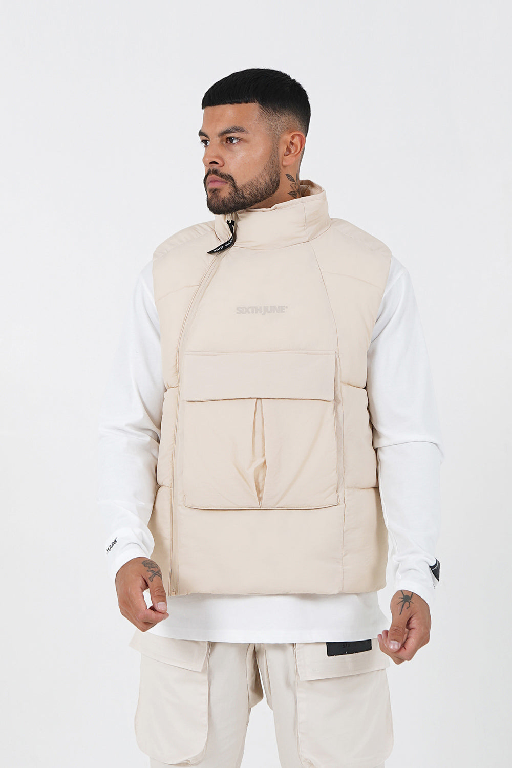 Sixth June - Doudoune sans manches légère tactique Beige