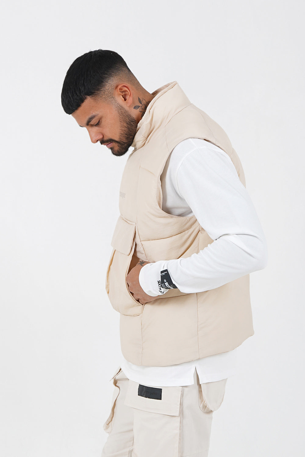 Sixth June - Doudoune sans manches légère tactique Beige