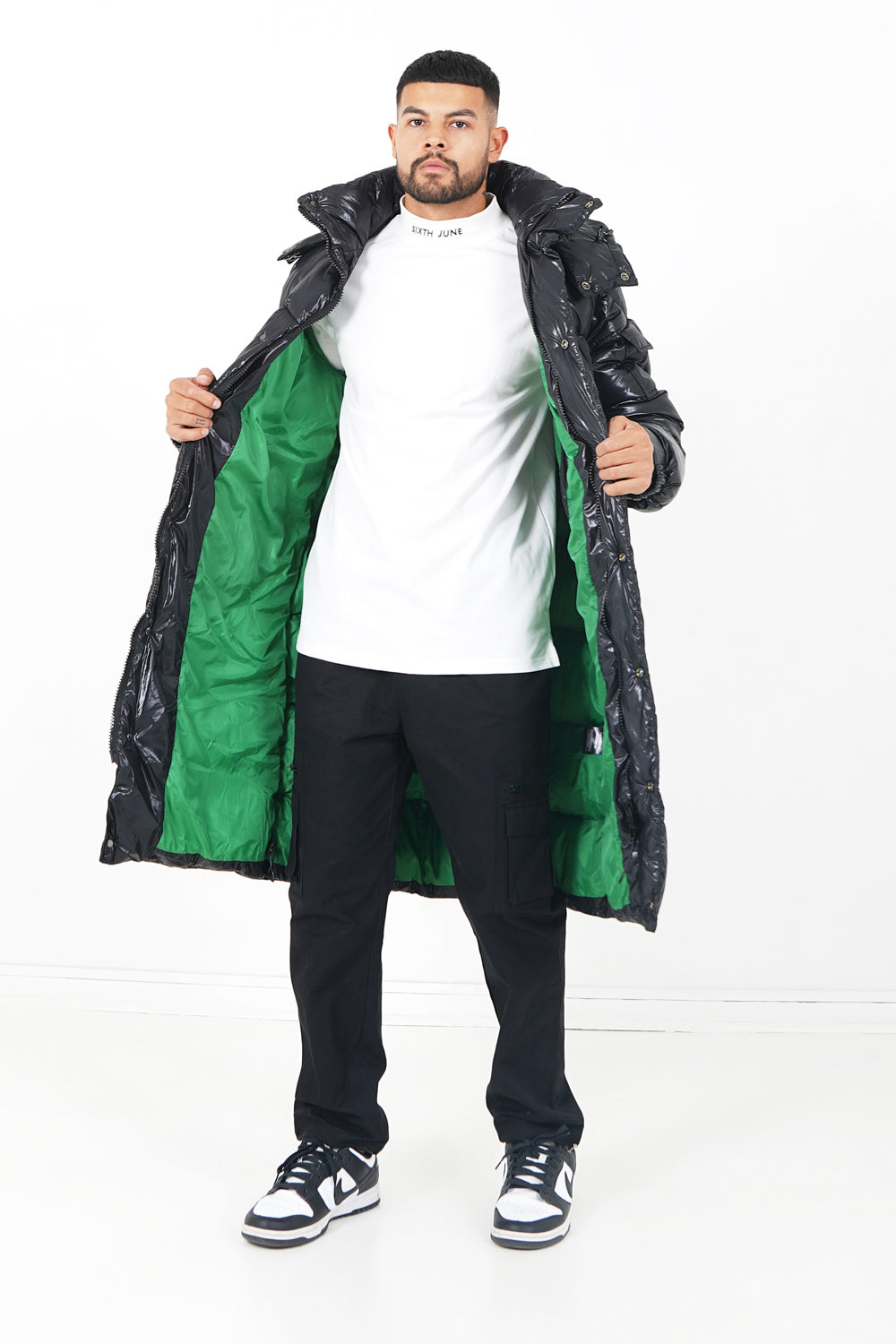 Sixth June - Doudoune longue matelassée Noir