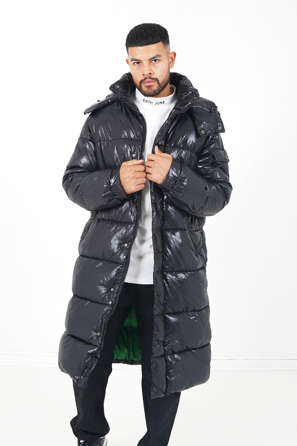 Sixth June - Doudoune longue matelassée Noir
