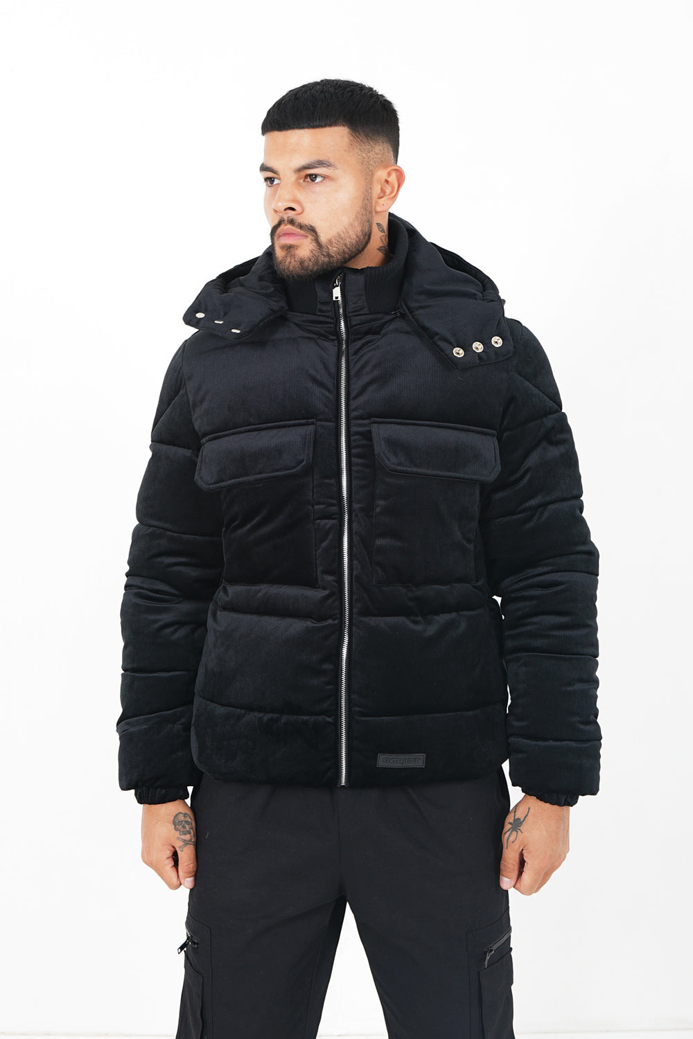 Sixth June - Doudoune matelassée velours Noir