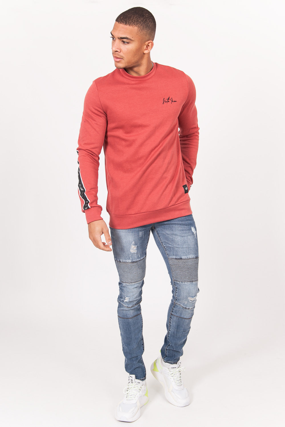 Sixth June - Sweatshirt bande dos rouge