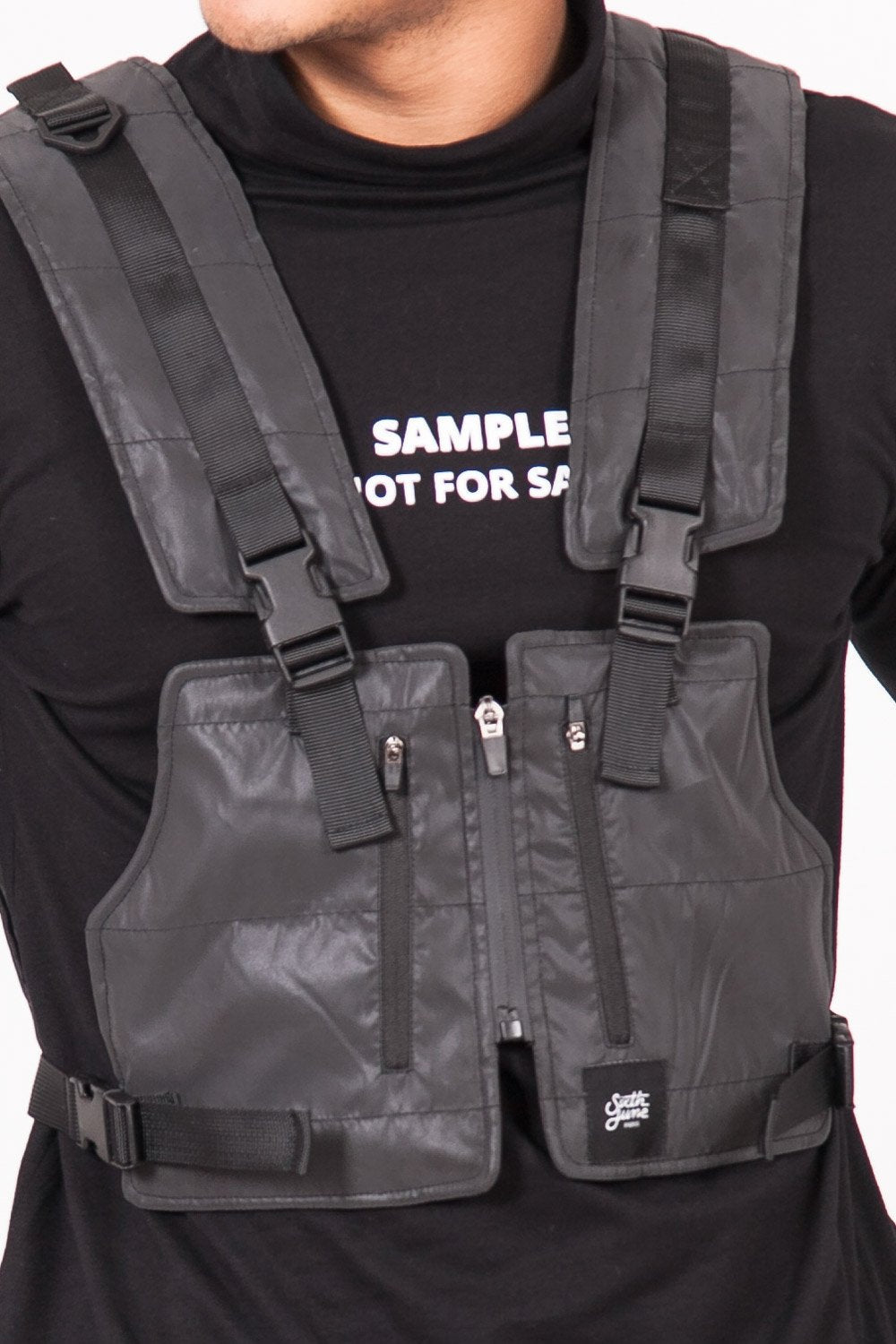 Gilet tactique léger réfléchissant noir