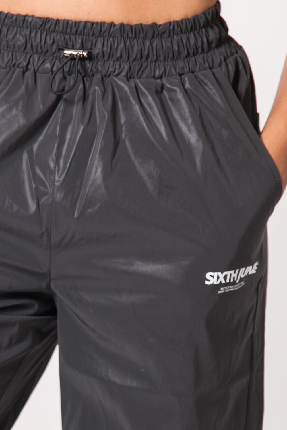 Sixth June - Jogging réfléchissant logo noir