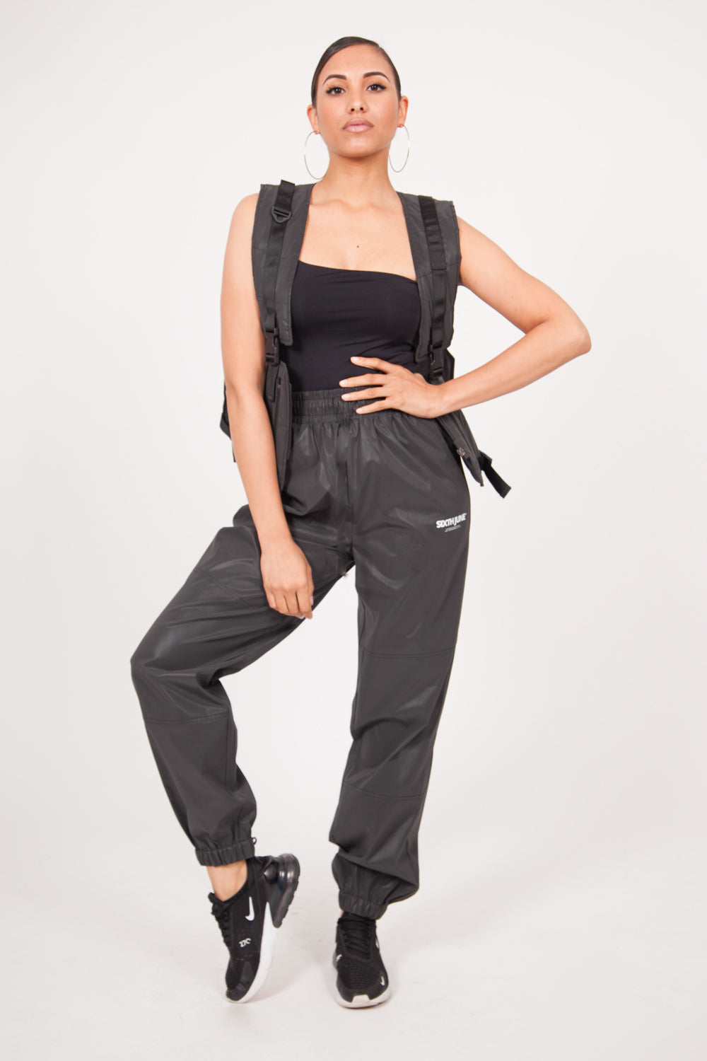 Sixth June - Jogging réfléchissant logo noir