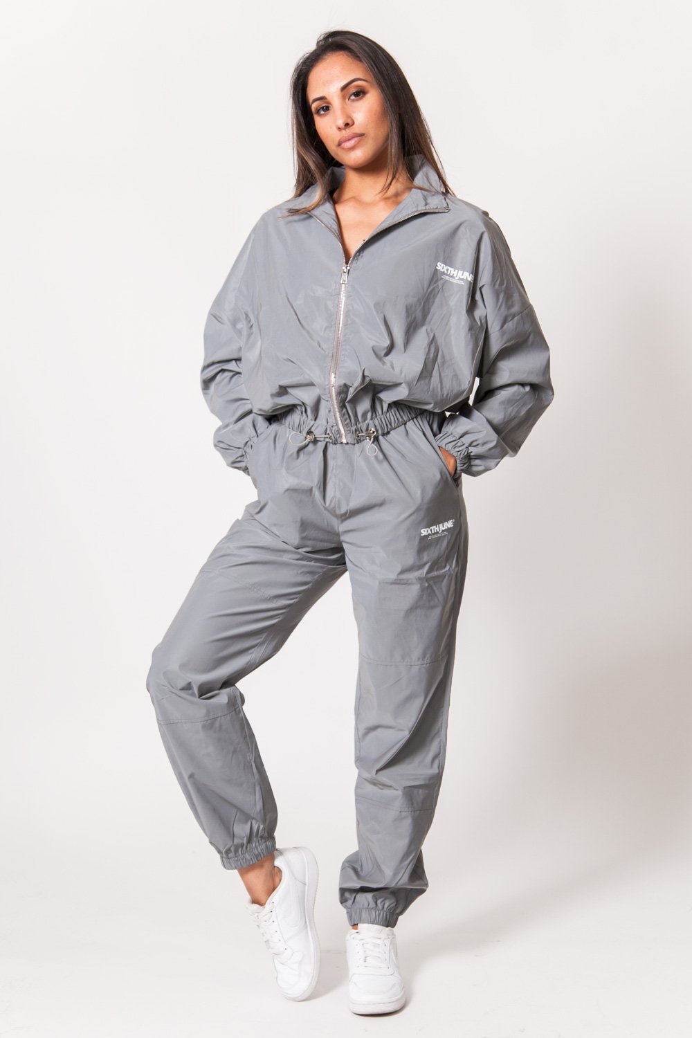 Sixth June - Veste réfléchissante logo gris clair