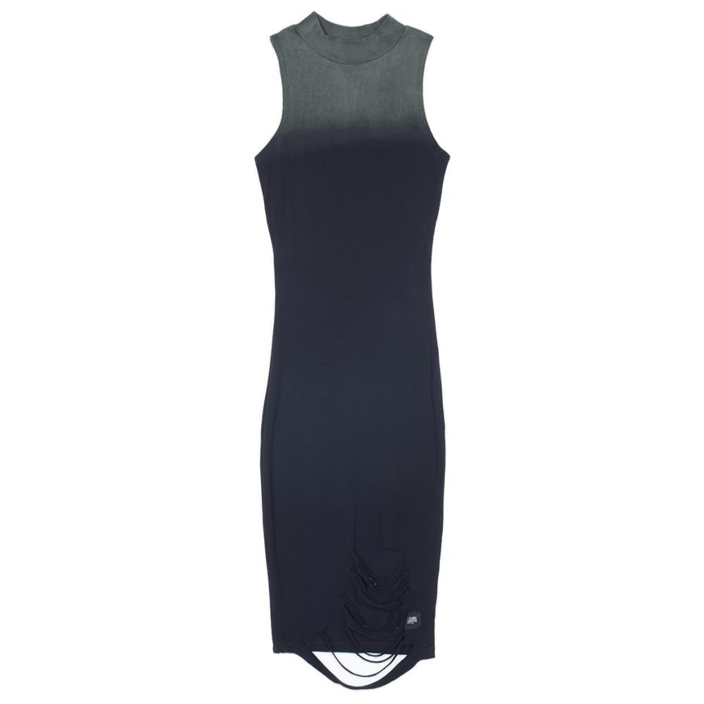 Sixth June - Robe tie dye destroy noir kaki