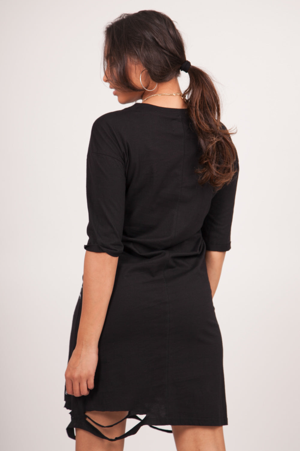 Sixth June - Robe déchirée imprimé tête de mort noir