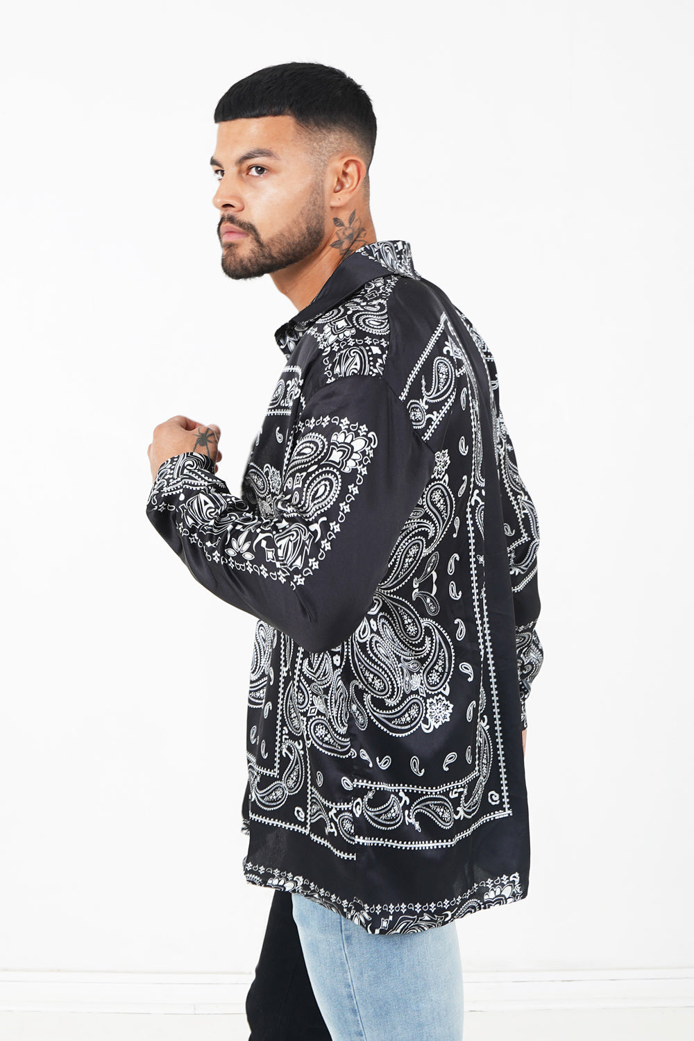 Sixth June - Chemise bandana fluide Noir