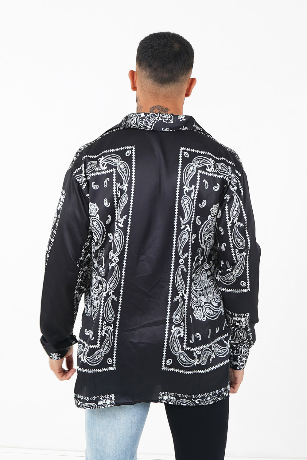 Sixth June - Chemise bandana fluide Noir