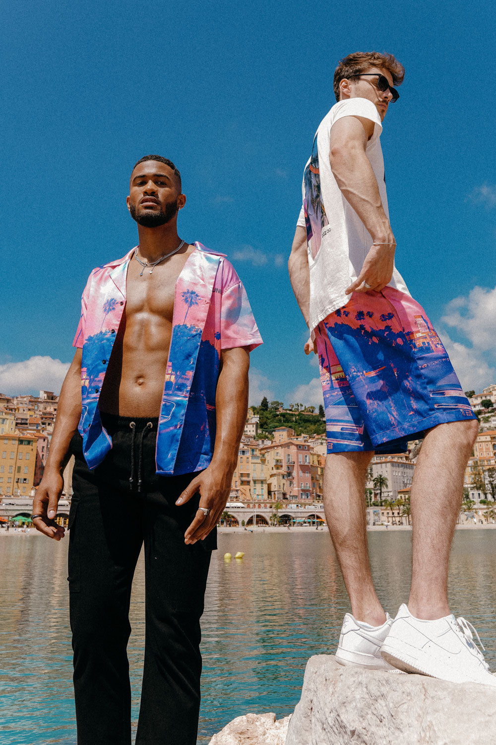 Sixth June - Chemise satiné sunset Rose