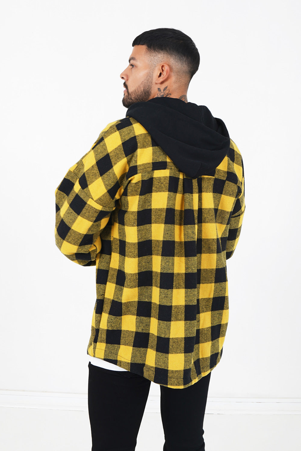 Sixth June - Surchemise tartan capuche Jaune