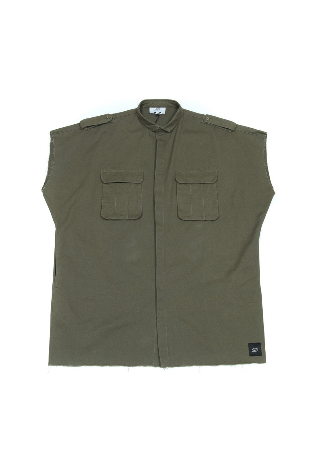 Sixth June - Chemise sans manches Safari kaki M2425VSH