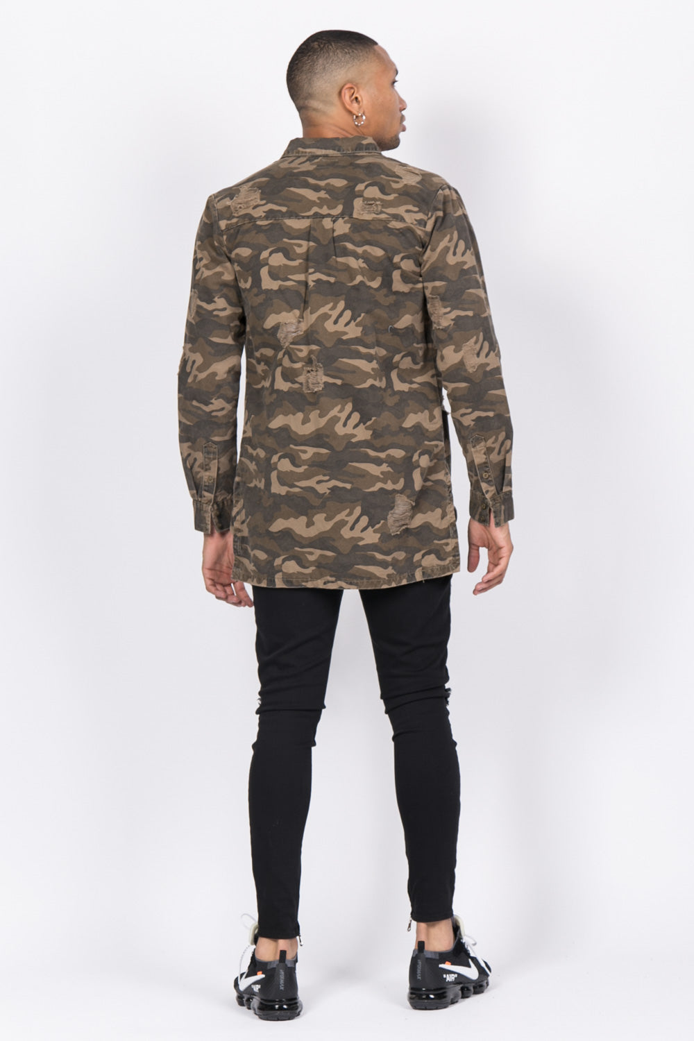 Sixth June - Chemise déchirée jean camouflage