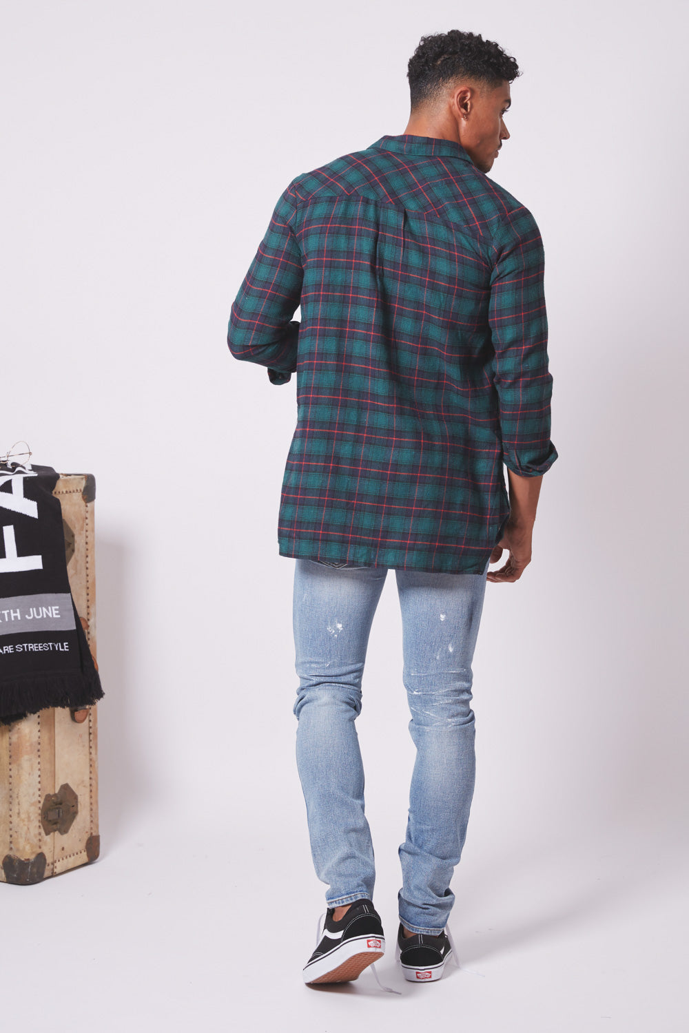 Sixth June - Chemise flanelle poches vert