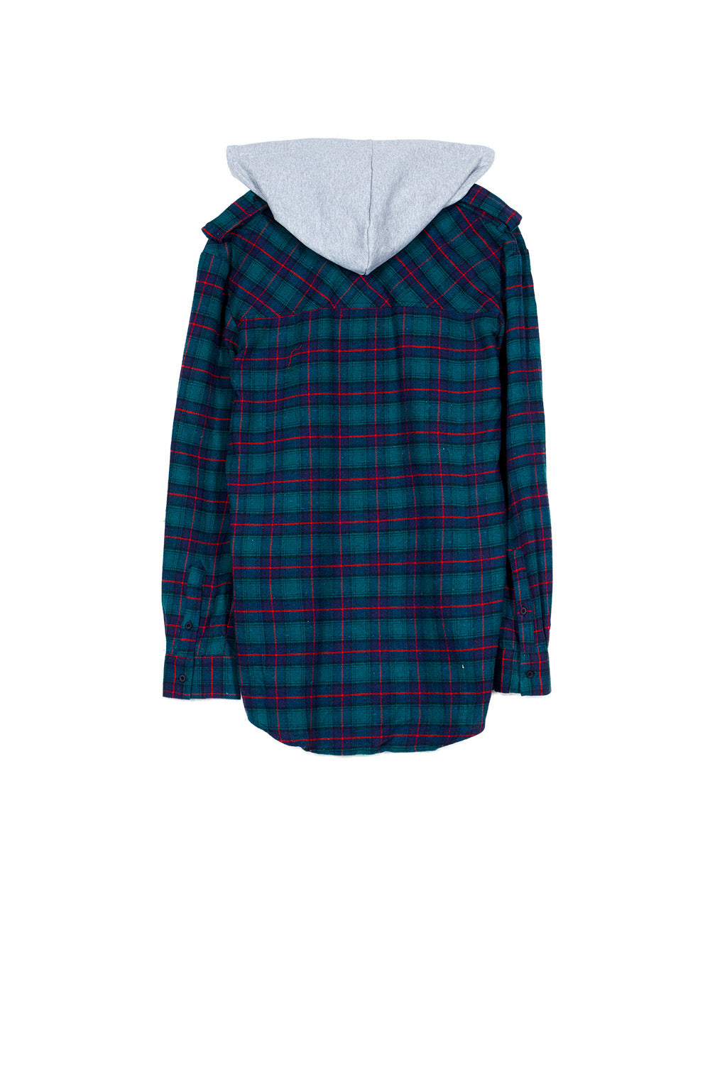 Sixth June - Chemise carreaux capuche Sixth June vert