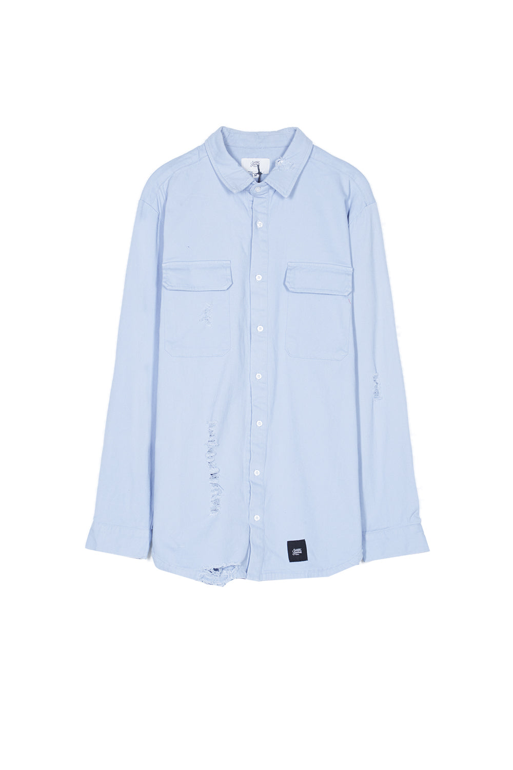 Sixth June - Chemise déchirée poches cargo bleu